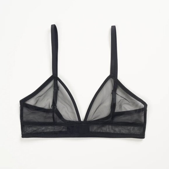 Else Bare Minimal Soft Triangle Bra in Black - Picture 1 of 1